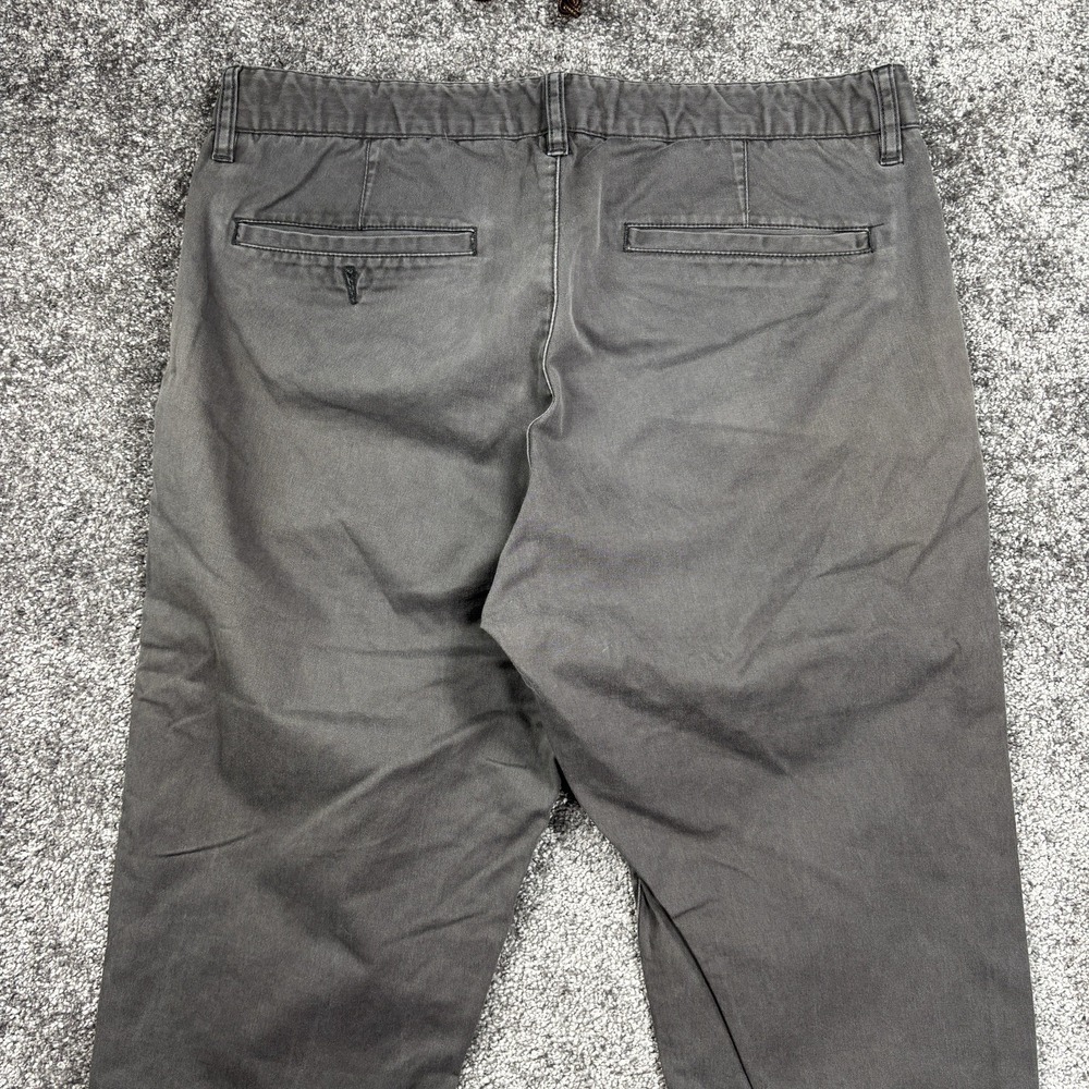 Acne Studios Chino Pants Men's EU 54 US 34x30 Gray Twill Straight Leg - Picture 5 of 12